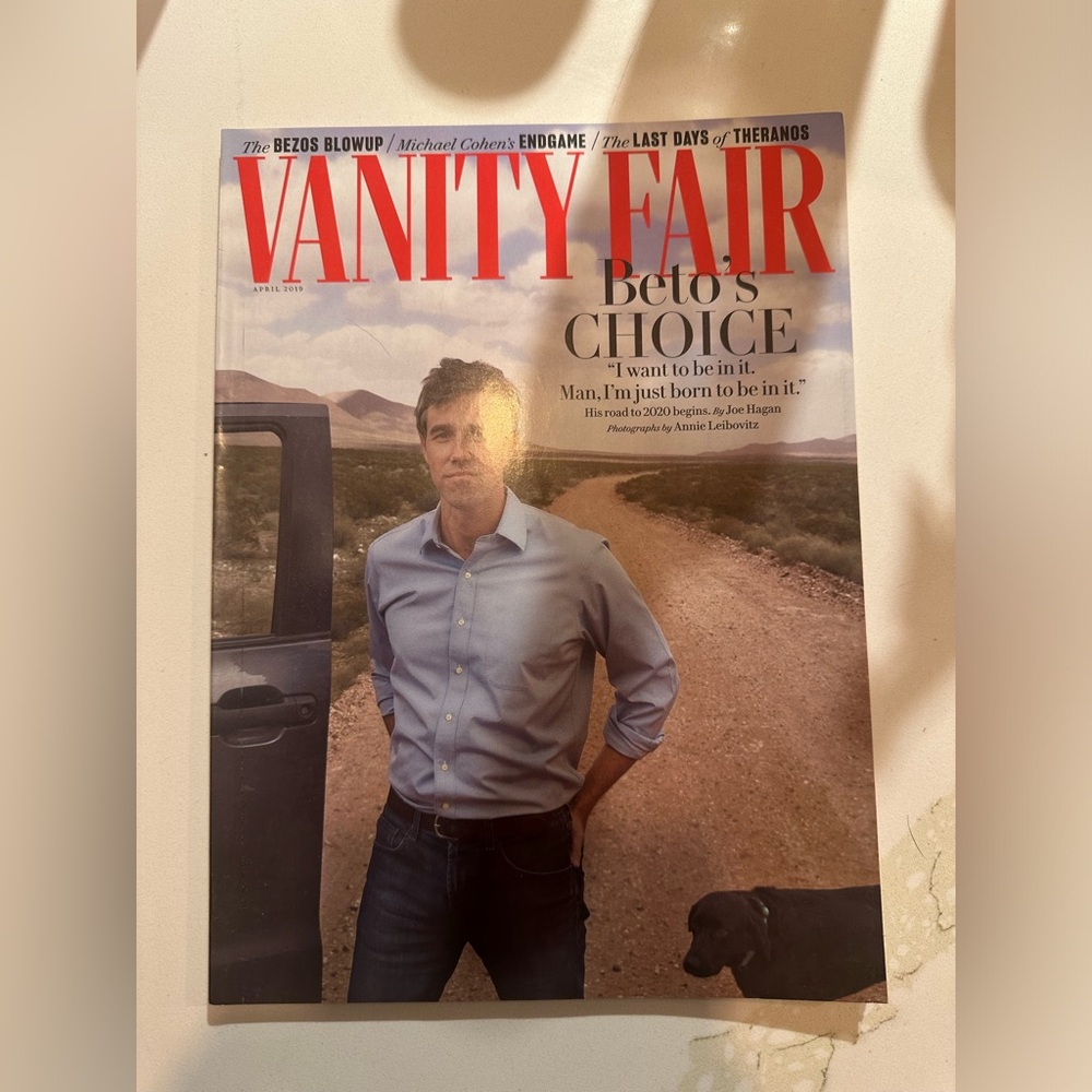 Vanity Fair April 2019 Magazine Beto O'Rourke